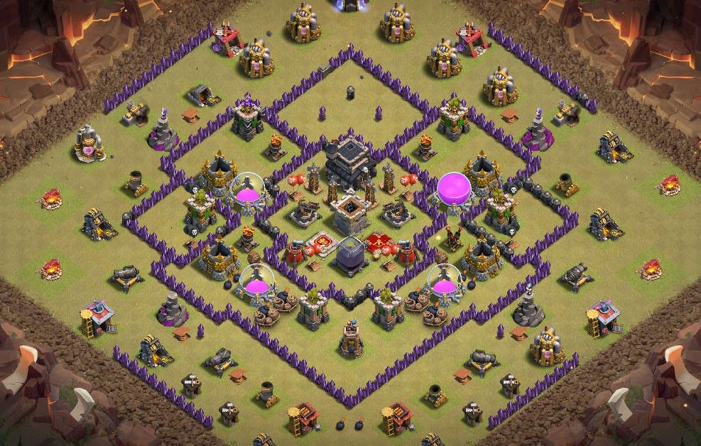 Clash of Clans Base Layouts 9th + links to Clash of Clans base layout th 9  - with 226 along 235 Layout th9